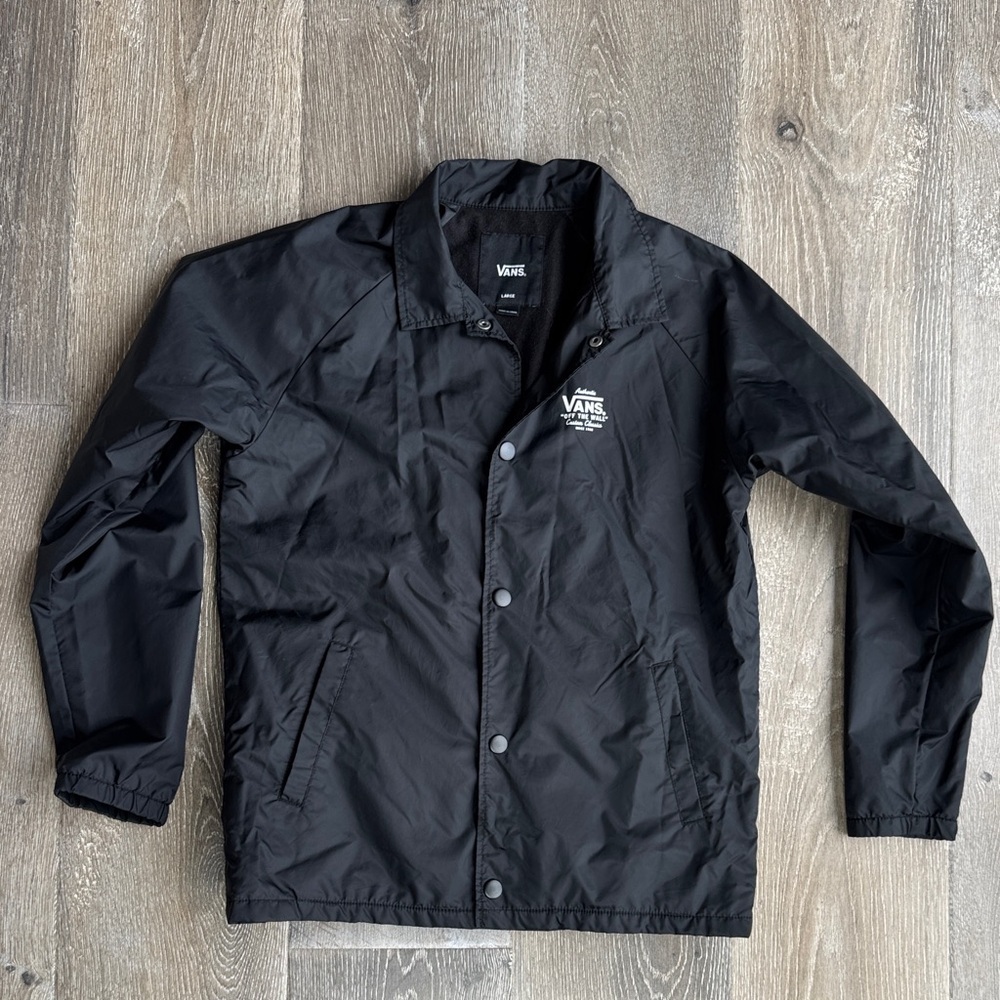 Vans Kids Black Windbreaker 0356